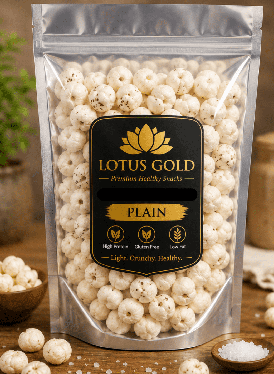 Plain Makhana | Packed Makhana | Lotus Gold